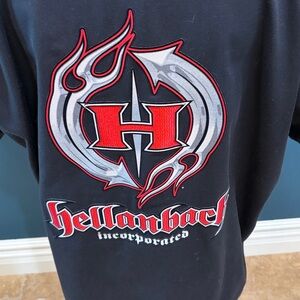 Dickies black short sleeve “Hellanbach” button down shirt